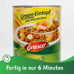 Erasco Linsen-Eintopf mit Würstchen 800g