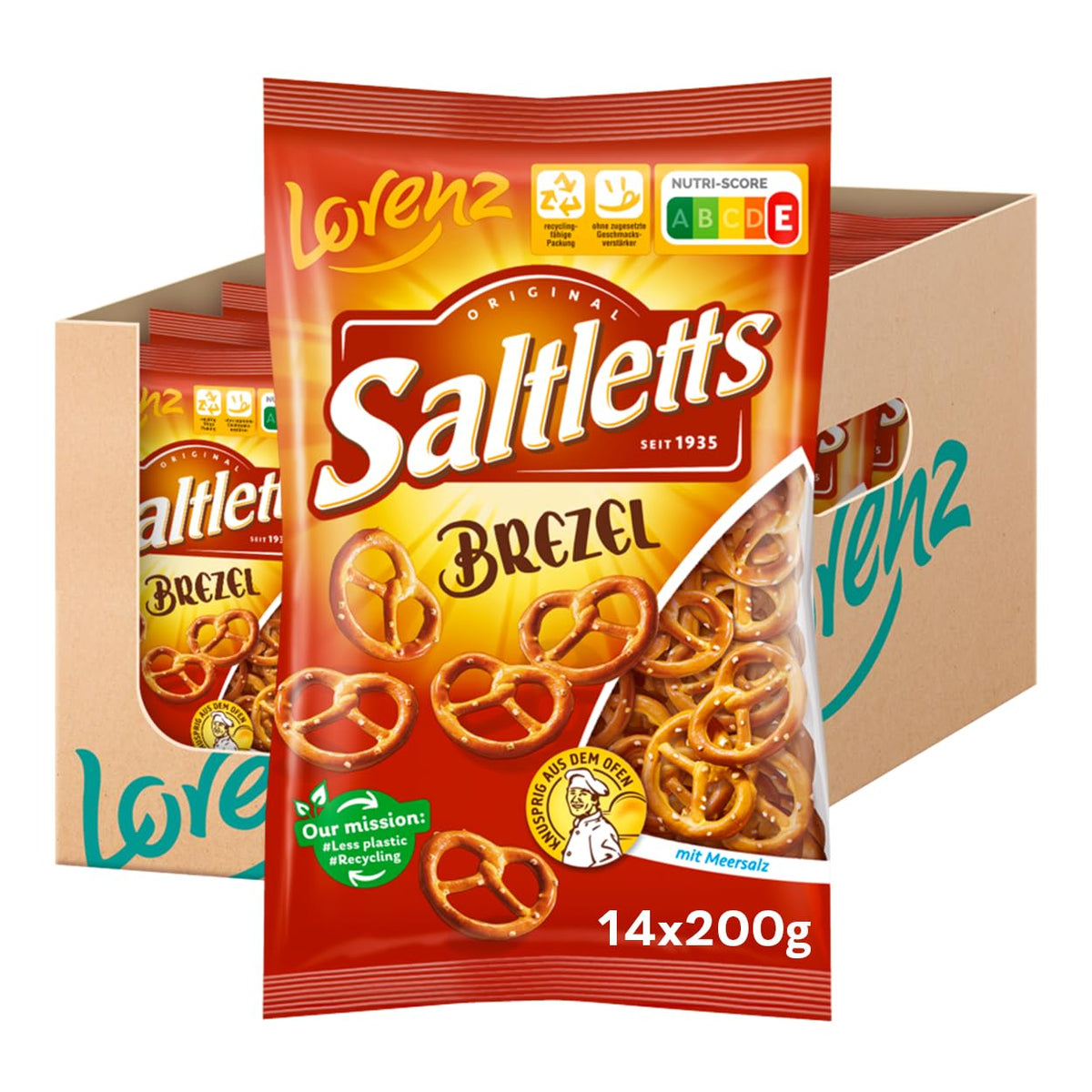 14x Lorenz Saltletts Brezel 200g (14x200g)