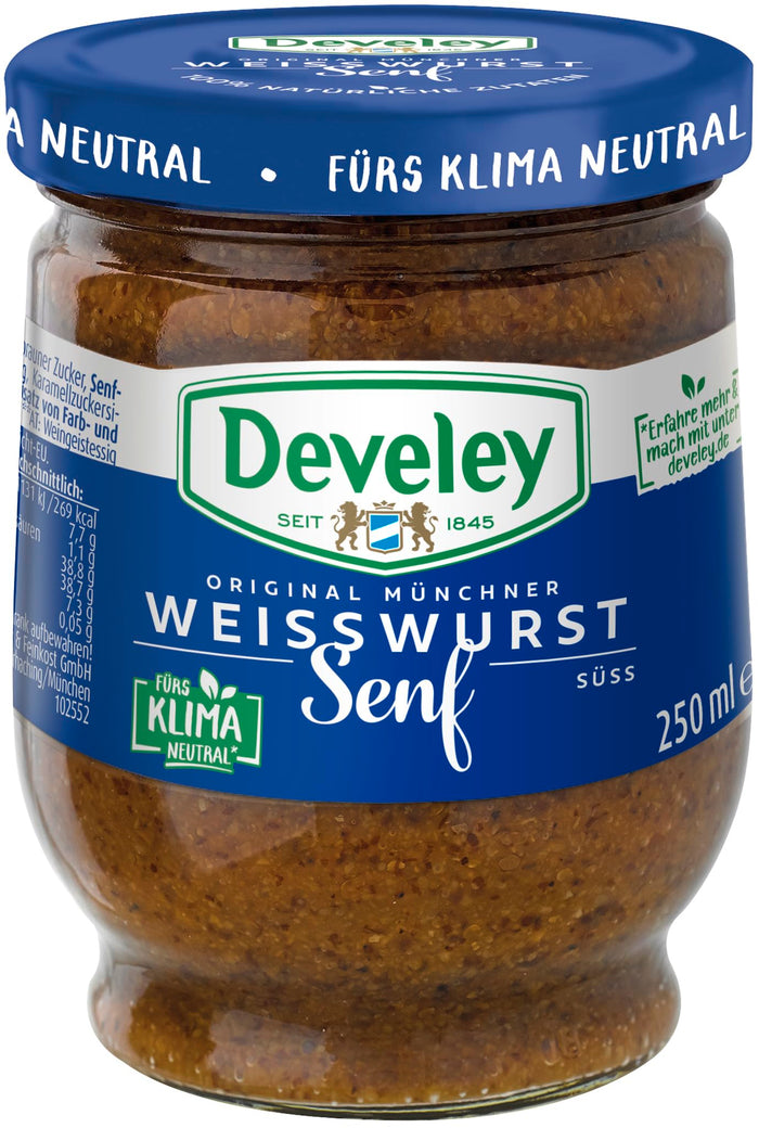 Develey Original Münchner Weißwurstsenf süß 250ml