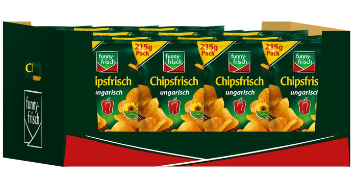 15x funny-frisch Chipsfrisch ungarisch 215g (15x215g)