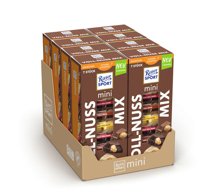 8x Ritter Sport Mini Voll-Nuss Mix Turm 7ST 116,69g (8x116,69g)