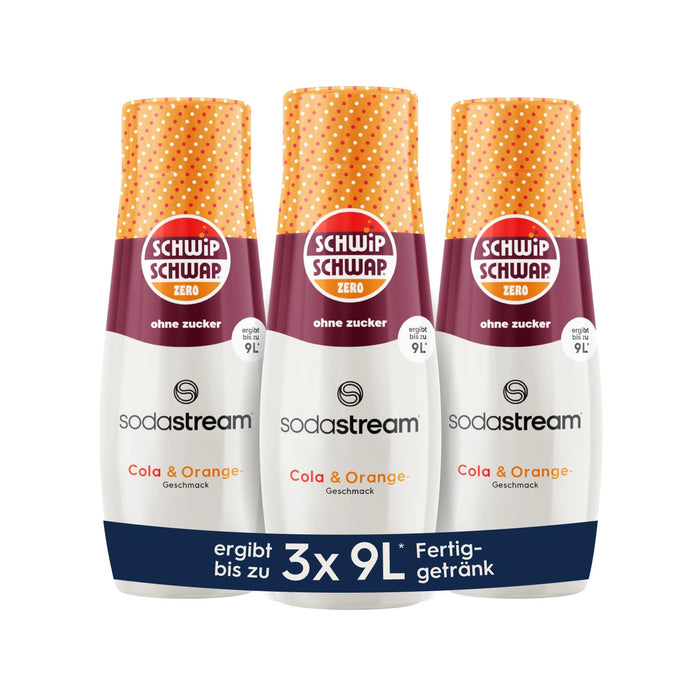 3x  SodaStream Getränkesirup SchwipSchwap zero ohne Zucker 440ml (3x440ml)