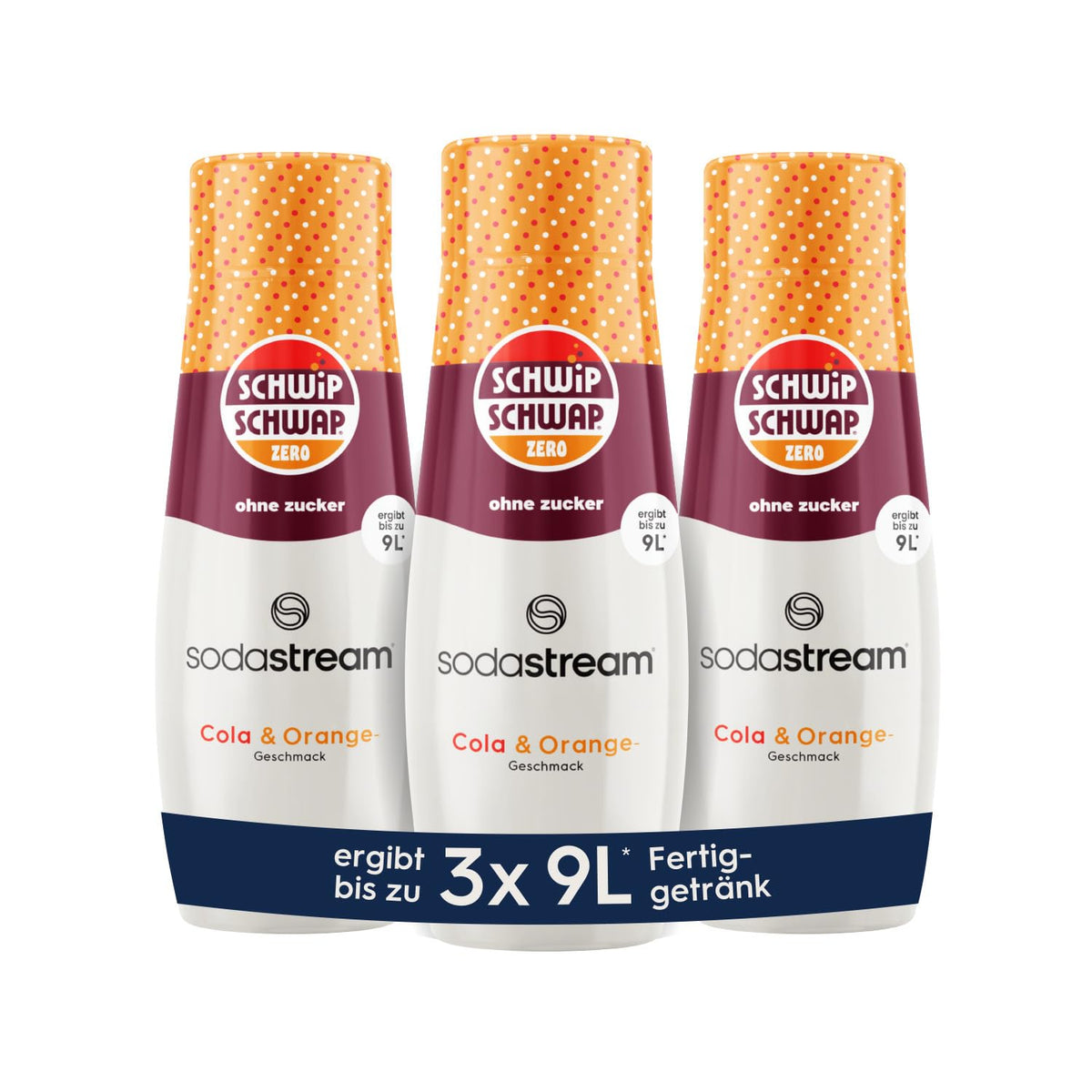 3x  SodaStream Getränkesirup SchwipSchwap zero ohne Zucker 440ml (3x440ml)