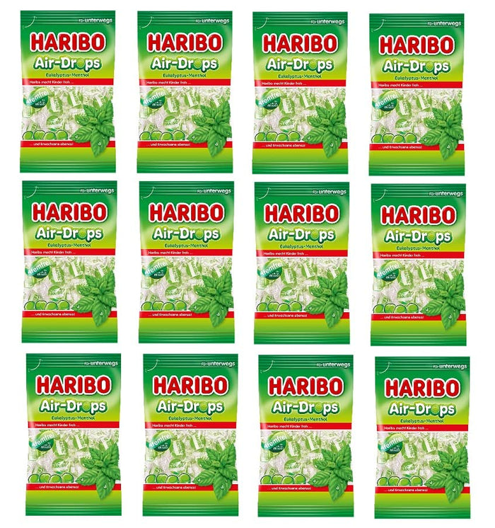 12x Haribo Air-Drops Euka-Menthol 100g (12x100g)