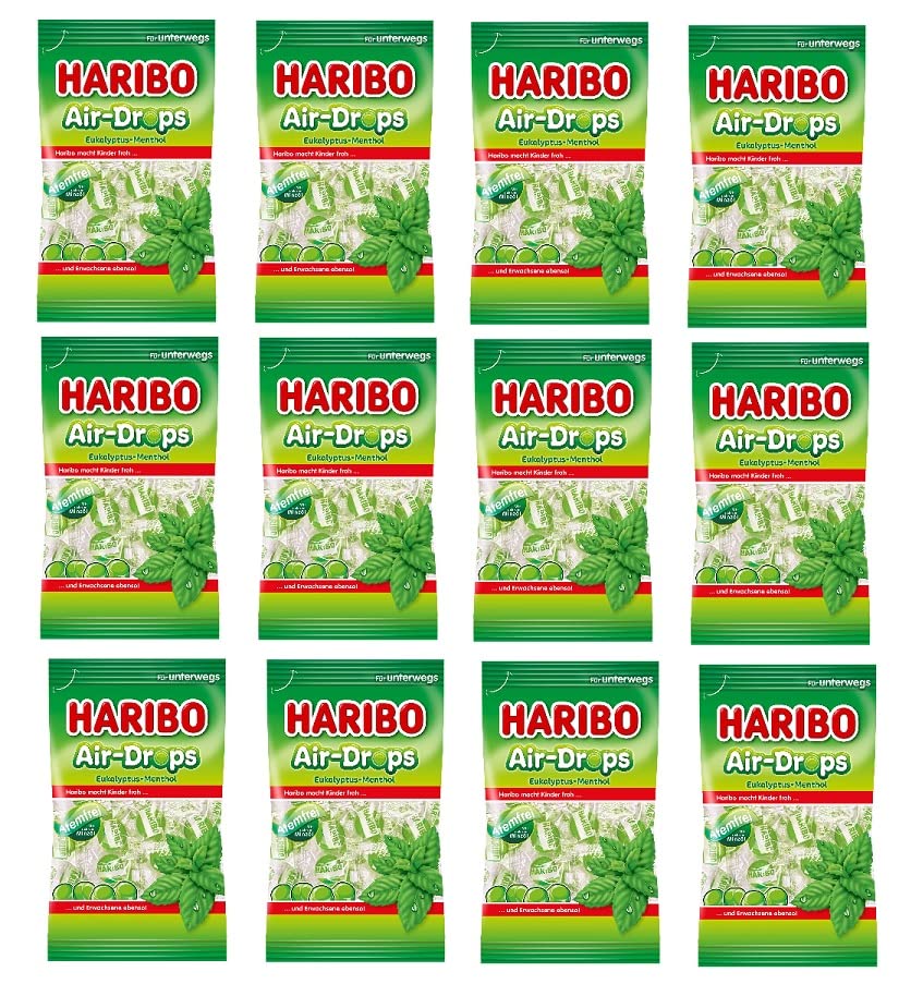 12x Haribo Air-Drops Euka-Menthol 100g (12x100g)