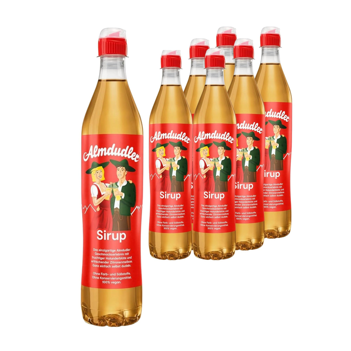 6x Almdudler Alpenkräuter Kräuterlimonade Sirup (6x700ml)