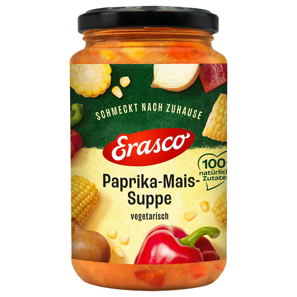 Erasco Suppen im Glas aus 100% natürlichen Zutaten, 350ml – lecker und herzhaft, ohne Konservierungsstoffe, schnelle Zubereitung, fertige Suppe
