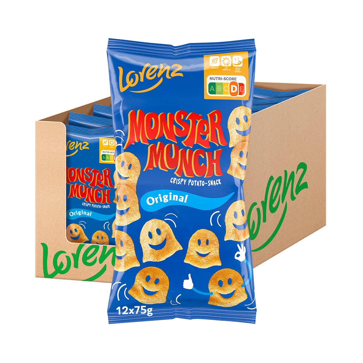 12x Lorenz Monster Munch Original 75g (12x75g)
