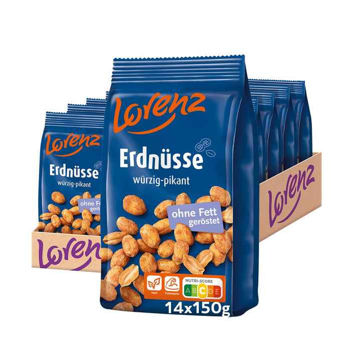 14x Lorenz Erdnüsse würzig-pikant 150g (14x150g)