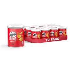 12x Pringles Original 40g – der unwiderstehliche Snack-Klassiker in der praktischen Dose – knackige Chips mit Salz – Pop. Play. Eat. (12x40 g)