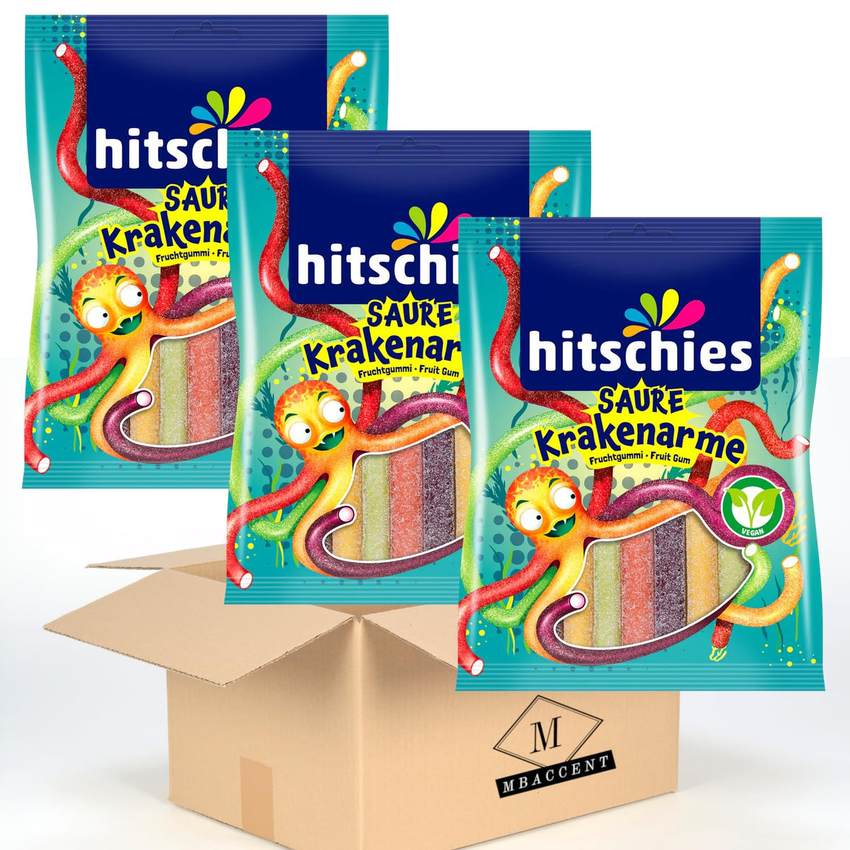 3x Hitschies Saure Krakenarme 125g (3x125g)