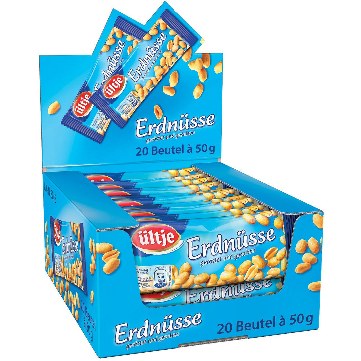 20x Ültje Erdnüsse Geröstet & Gesalzen (20x50g)