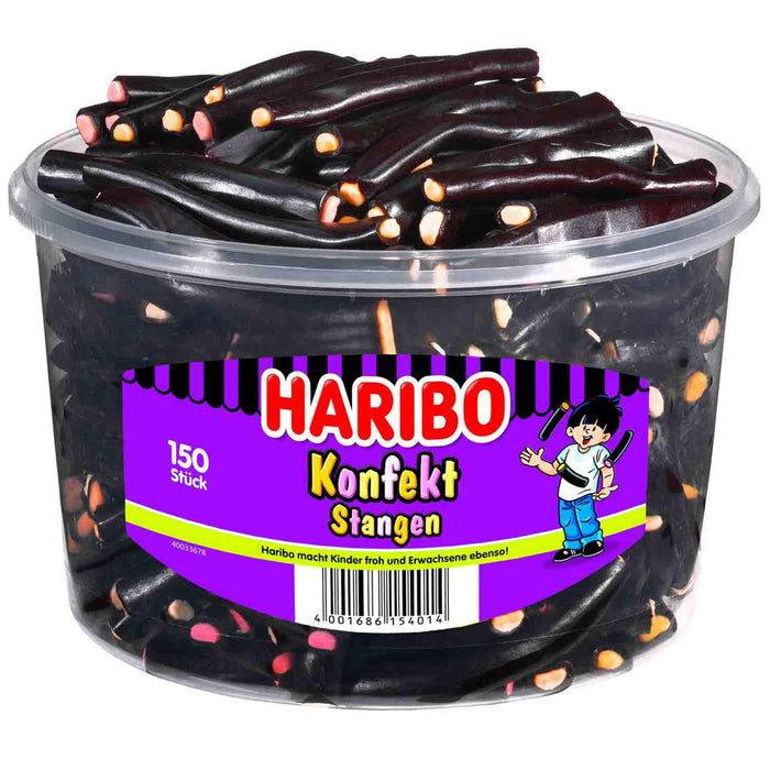 Haribo Konfekt Stangen 150Stück 1200g