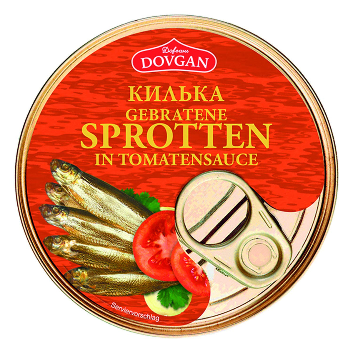 DOVGAN Kilka Sprotten in Tomatensauce 240 g