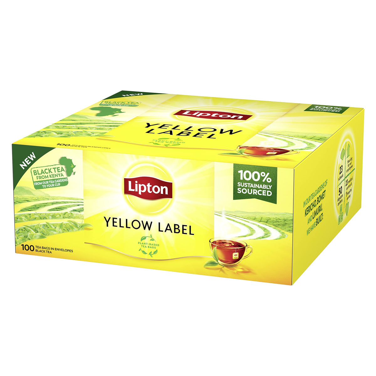 Lipton Tee Yellow Label Tea Schwarzer Tee, 100 Teebeutel, 150 g