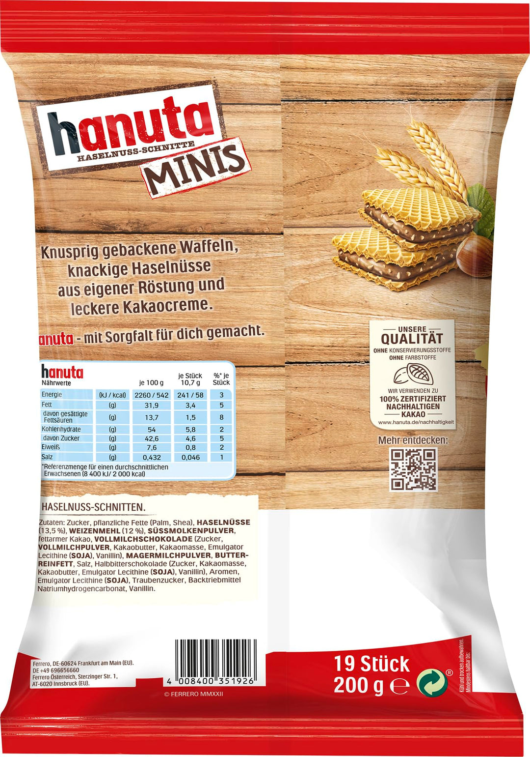 hanuta mini 200g