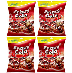 Woogie Frizzy Cola Brause- Bonbons Hartkaramellen Mit Cola- Geschmack 4 x 170g