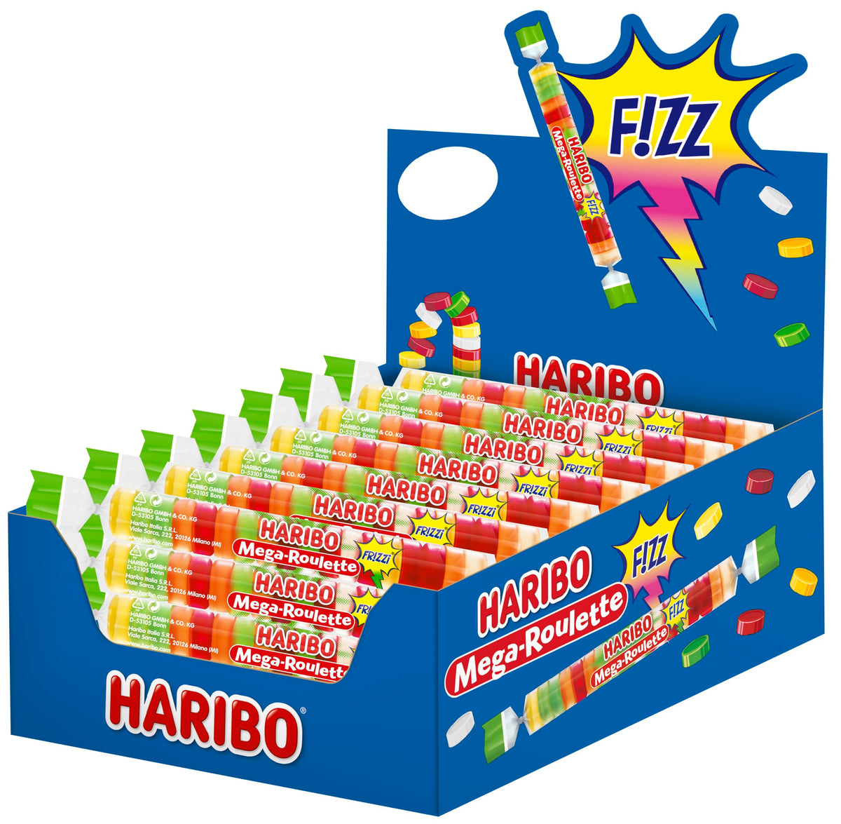 40x Haribo Mega Roulette Sauer 45g (40x45g)