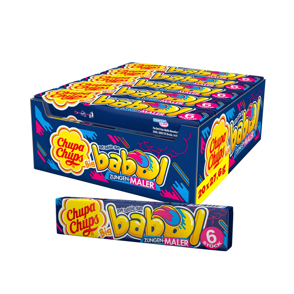 20x Chupa Chups Big Babol Zungenmaler 27,6g (20x27,6g)
