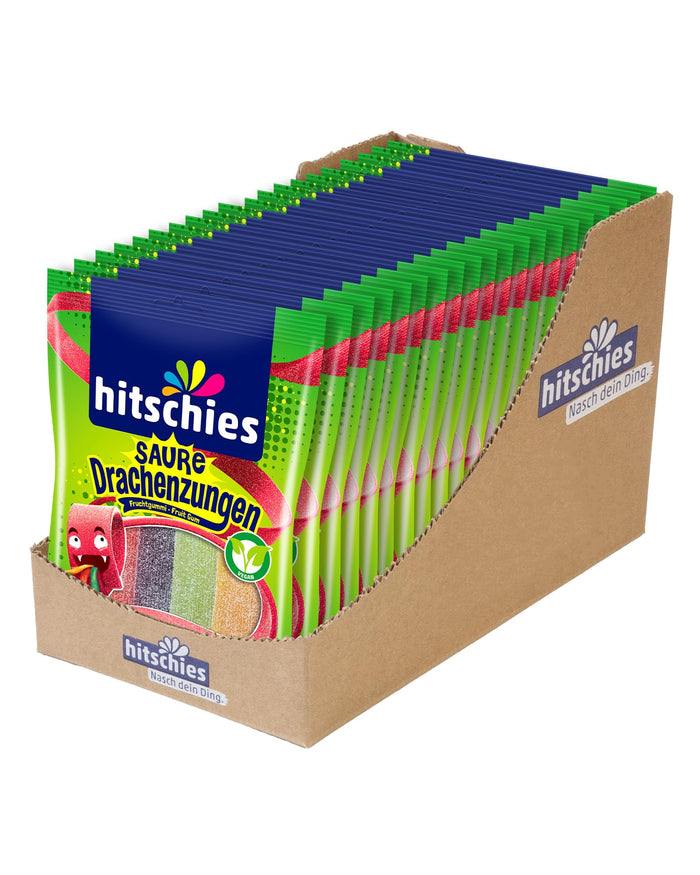 20x hitschies Saure Drachenzungen Bunt sauer 20x125g