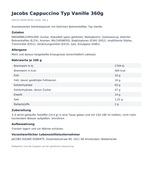 Produktbild anzeigen: Jacobs Cappuccino Typ Vanille 360g – Produktinformationen, Zutaten und Hinweise
