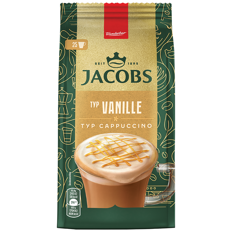 Jacobs Cappuccino Typ Vanille 360g – Produktfoto