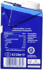 12x Weihenstephan H-Milch 1,5% 0,5l (12x0,5l)