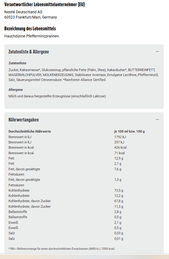 2x After Eight 200g mit zartschmelzende Pfefferminzcreme (2x200g)