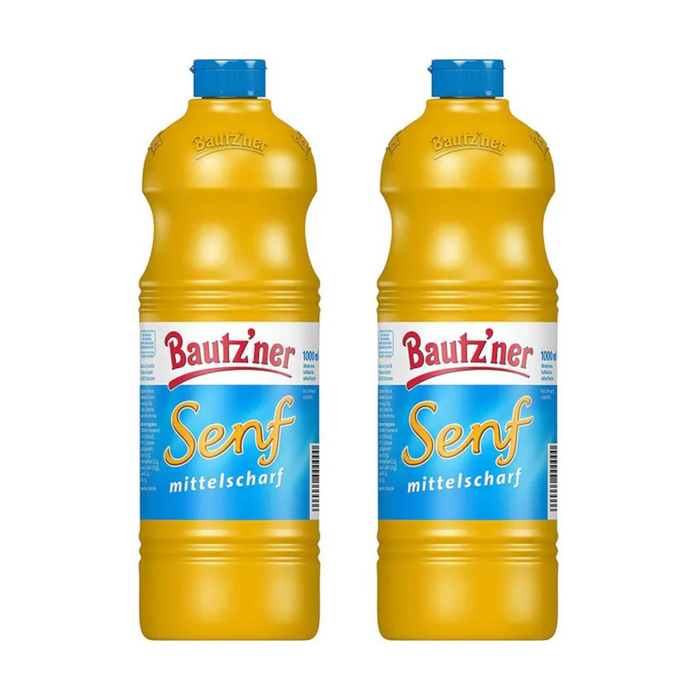 Bautzner Senf mittelscharf 1000ml 2er Set (2x1000ml)
