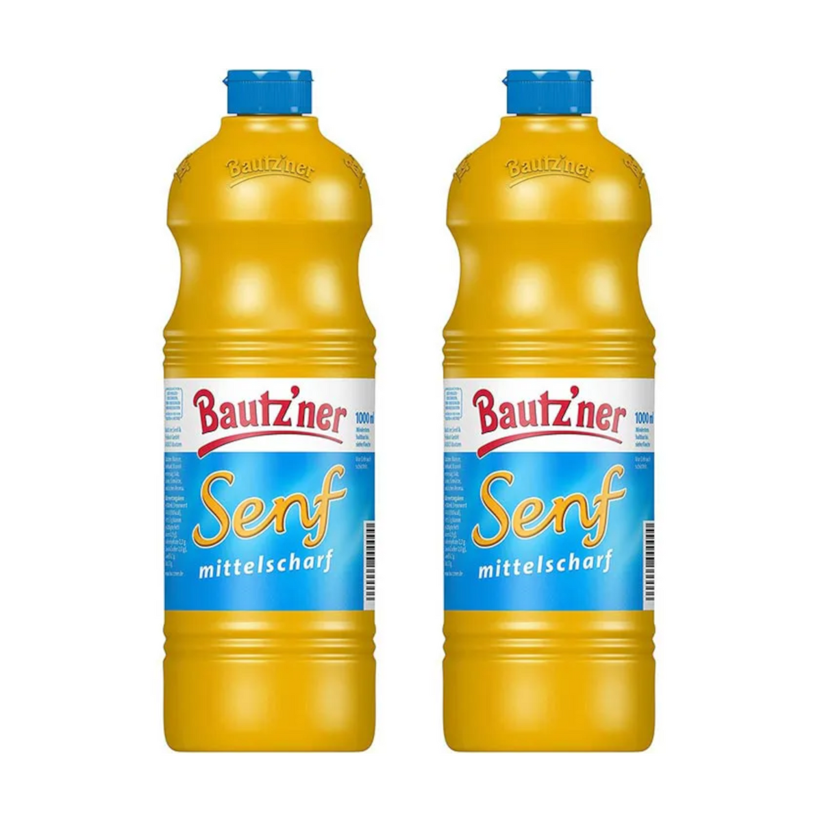 Bautzner Senf mittelscharf 1000ml 2er Set (2x1000ml)