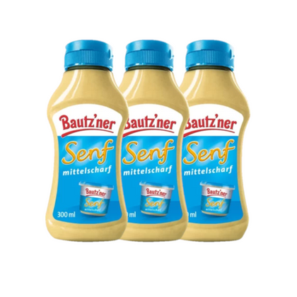 Bautzner Senf mittelscharf 3er Set (3x300ml)