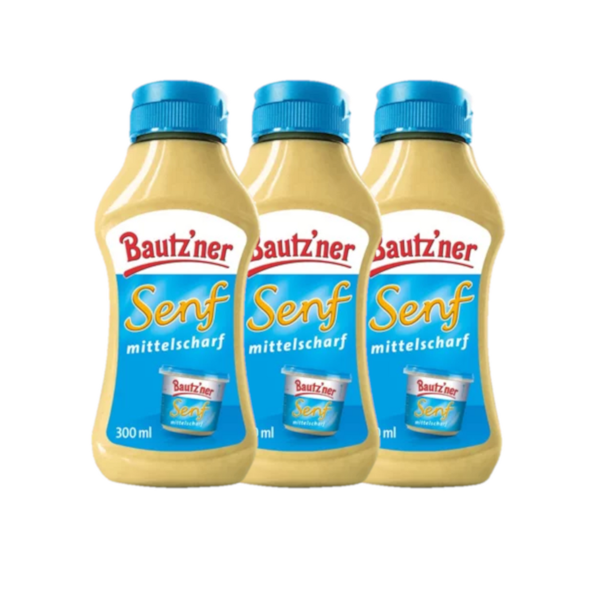 Bautzner Senf mittelscharf 3er Set (3x300ml)