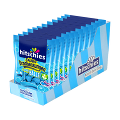 12x Hitschies saure Drachenzungen brizzl Bälle blau (12x100g)