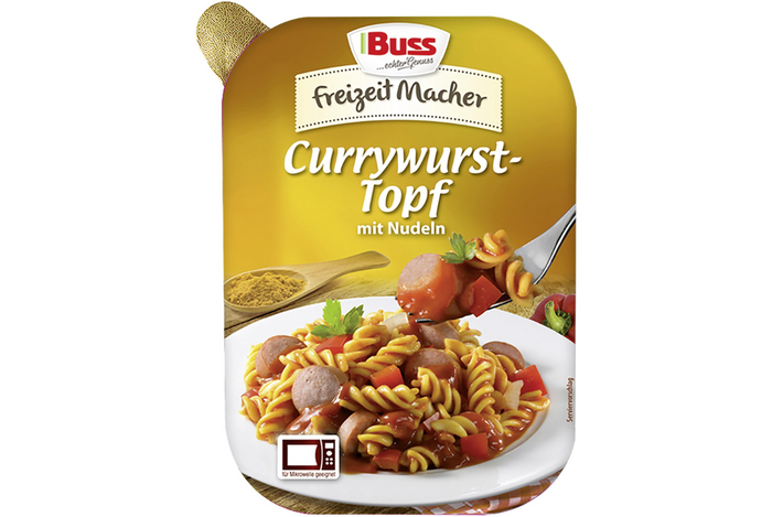 12x Buss Currywursttopf mit Nudeln 300g (12x300g)
