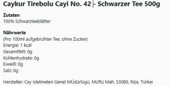 Caykur Tirebolu Cayi No. 42 - Schwarzer Tee 500g
