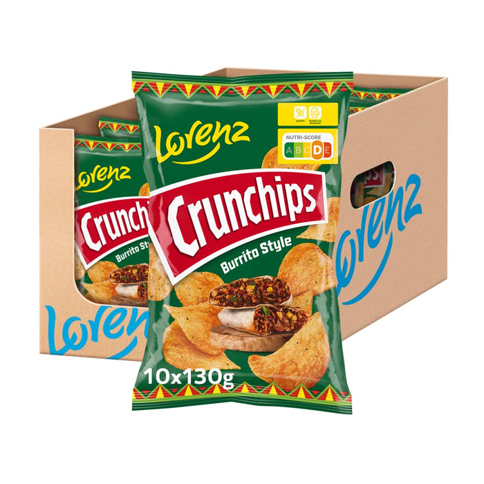 10x Crunchips Burrito Style 130g 10x130g (1300g)