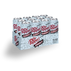 Dr Pepper Energy, 12er Pack, (12 x 500 ml) inc. EINWEG Pfand