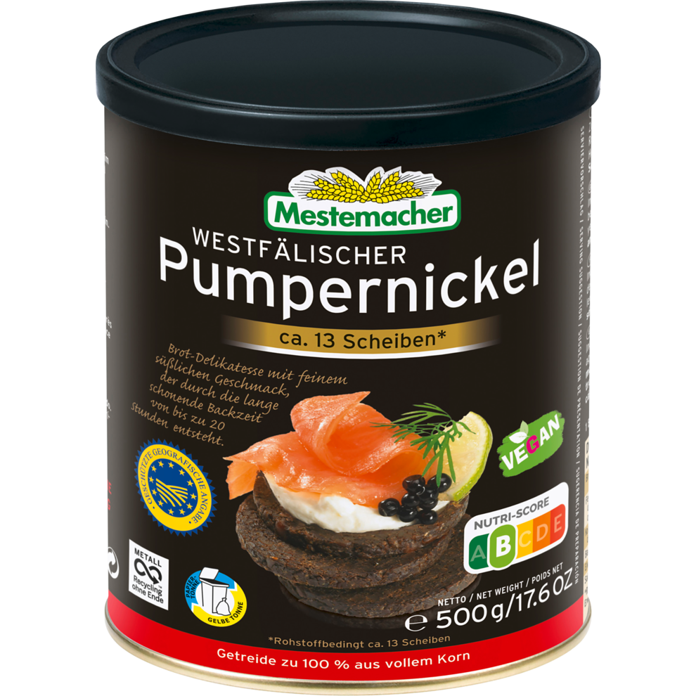 Mestemacher Pumpernickel Dose 500g 500g