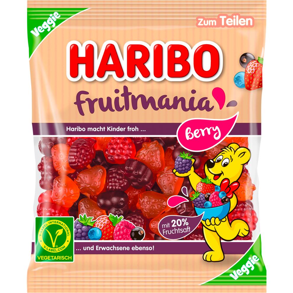 Haribo 160g Fruitmania Berry Veggie