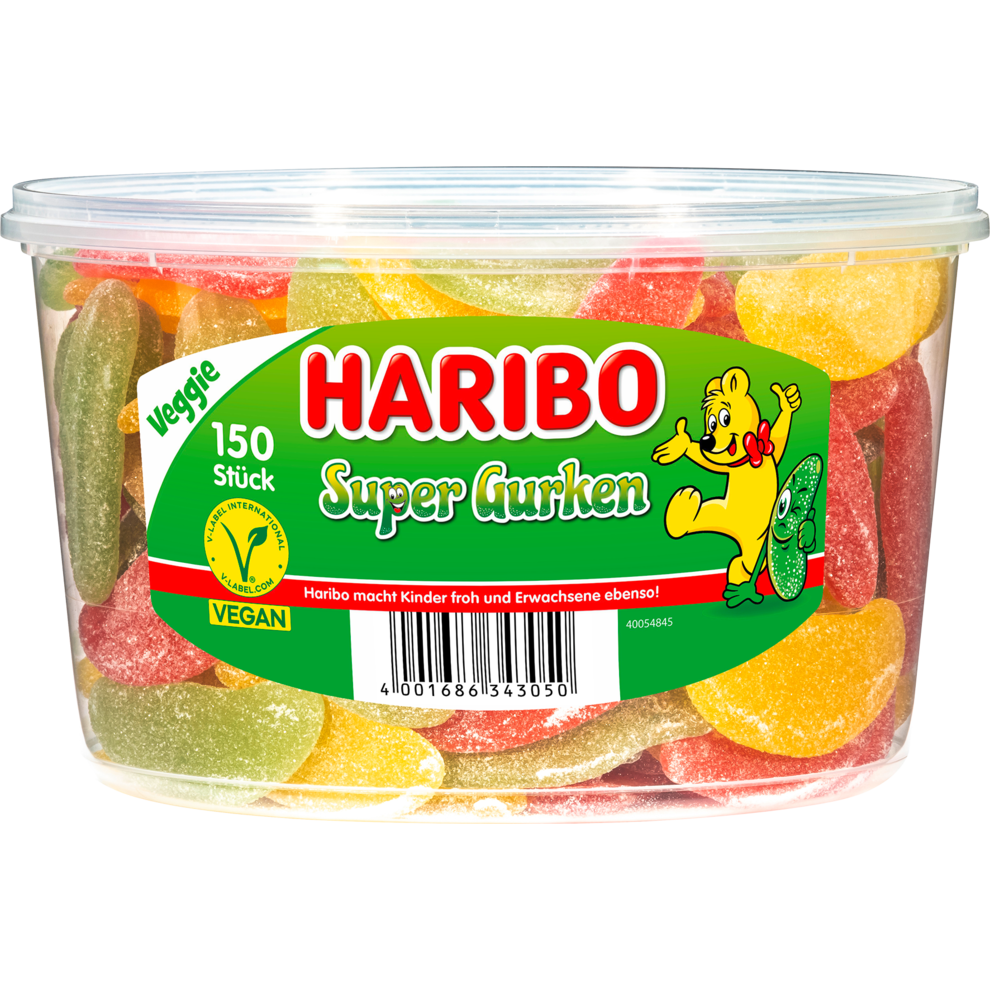 Haribo Super Gurken Dose 150ST 1350g