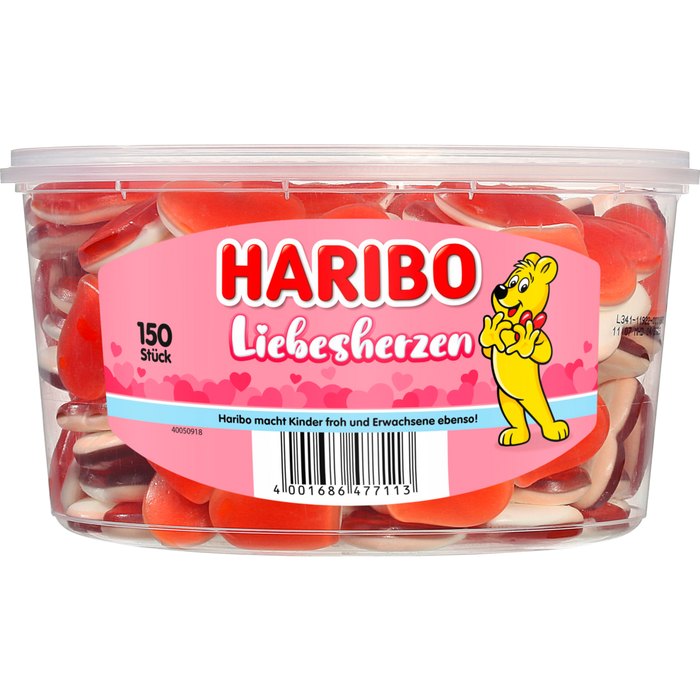 Haribo Liebesherzen 150Stück 1200g