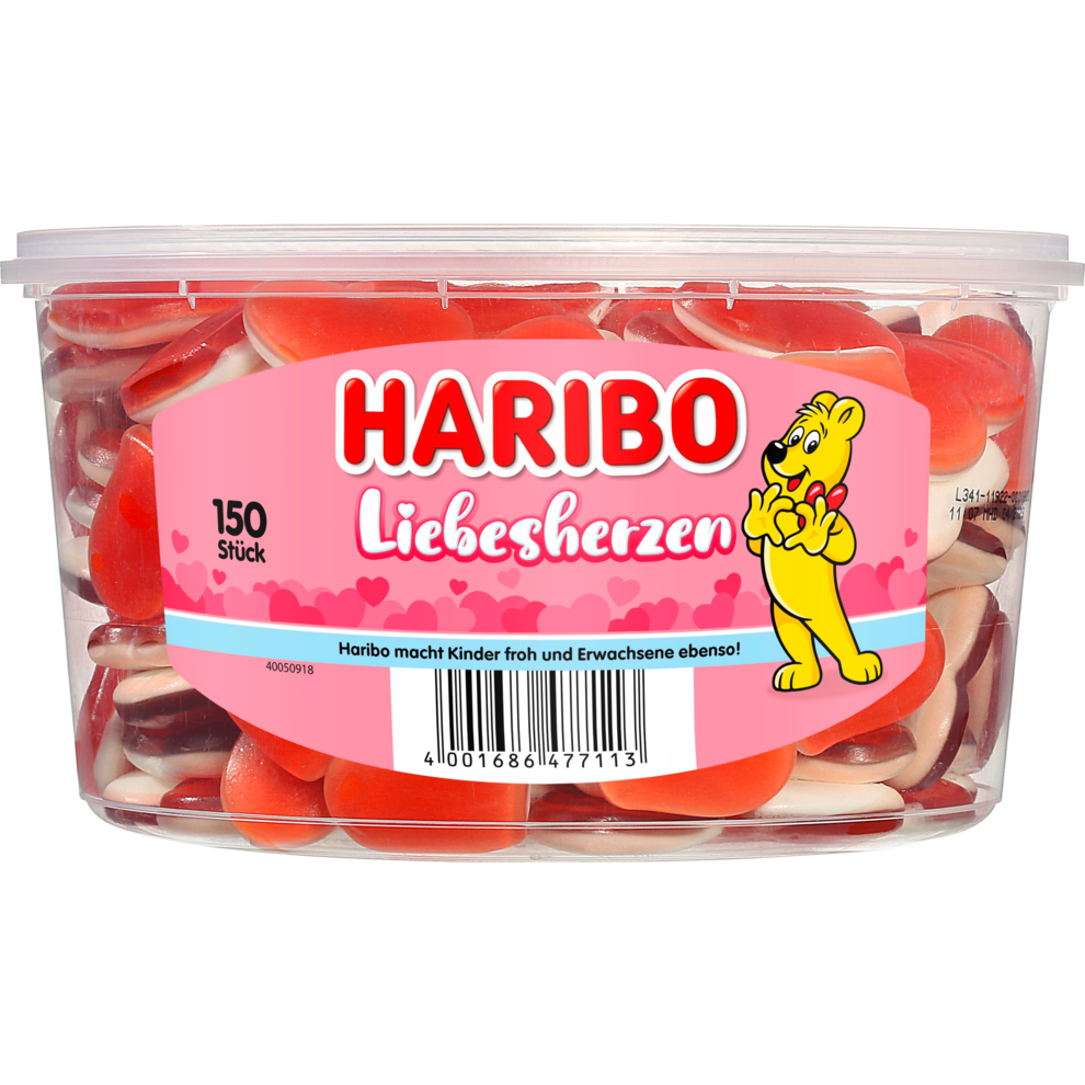 Haribo Liebesherzen 150Stück 1200g