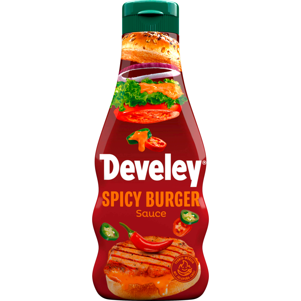 3x Develey Spicy Burger Sauce 250ml (3x250ml)