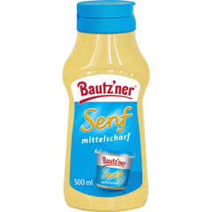 Bautz. Senf mittelscharf 500ml