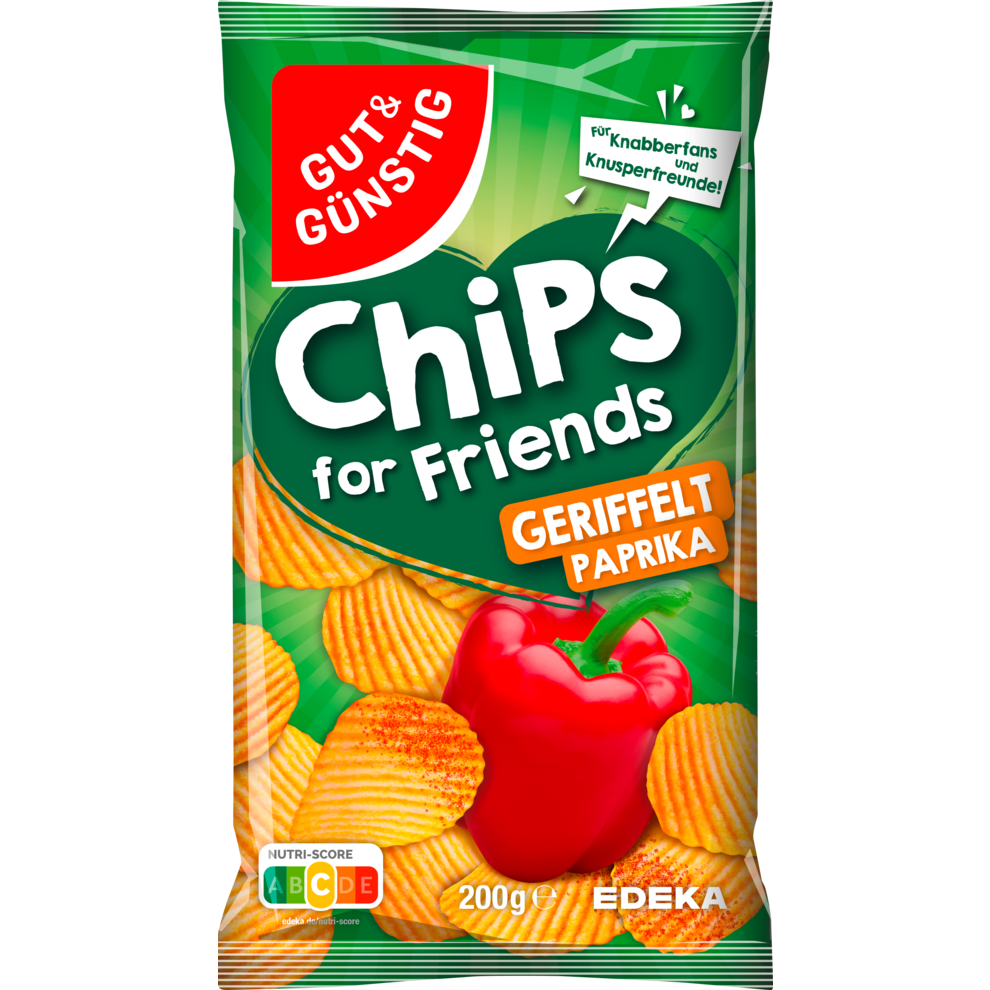 G&G Riffelchips Paprika 200g