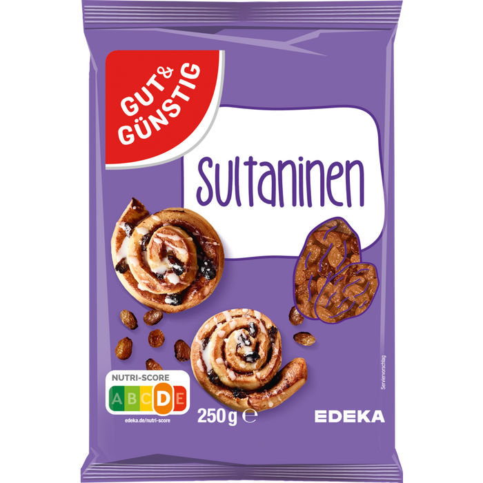 6x GUT&GÜNSTIG Sultaninen 250g (6x250g)