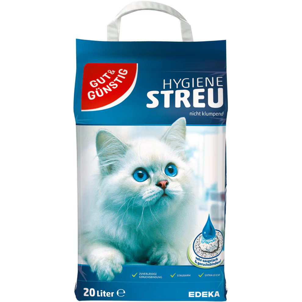 GUT&GÜNSTIG Hygienestreu Katzenstreu 20l