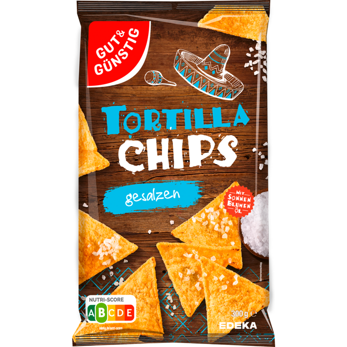 Gut&Günstig Tortilla Chips mit Salzgeschmack 300g