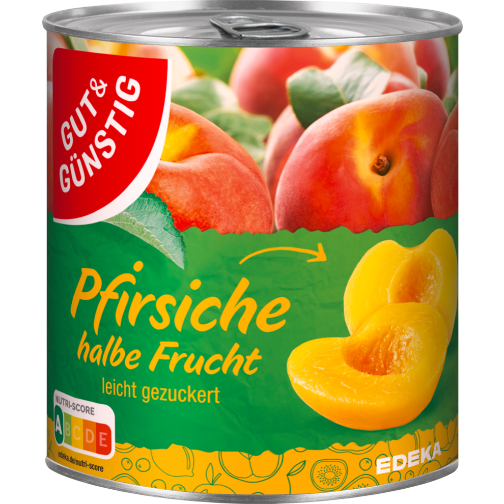 G&G Pfirsiche halbe Frucht leicht gezuckert 820g