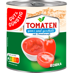 GUT&GÜNSTIG Tomaten ganz und geschält mit Tomatensaft 800g